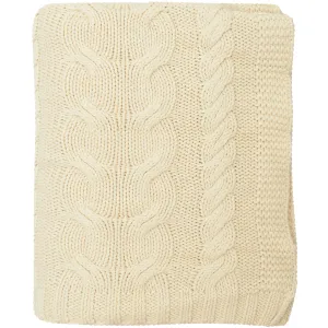 Chunky Braid Knitted Throw