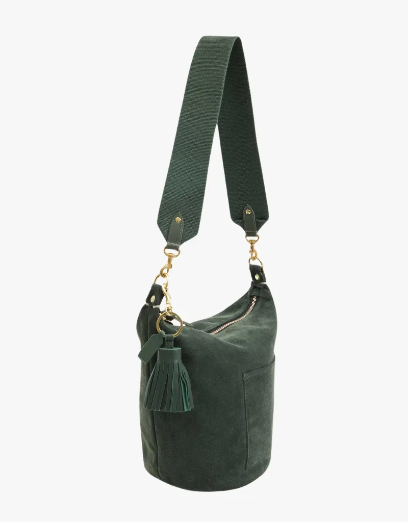 Clare V. Shoulder Strap in Loden