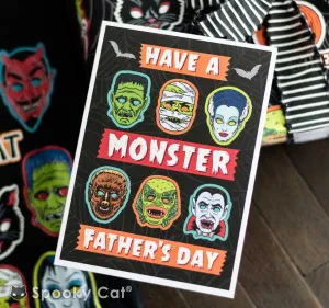 Classic Monster Father's Day Card
