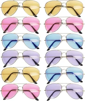 Classic Tinted Aviator Sunglasses
