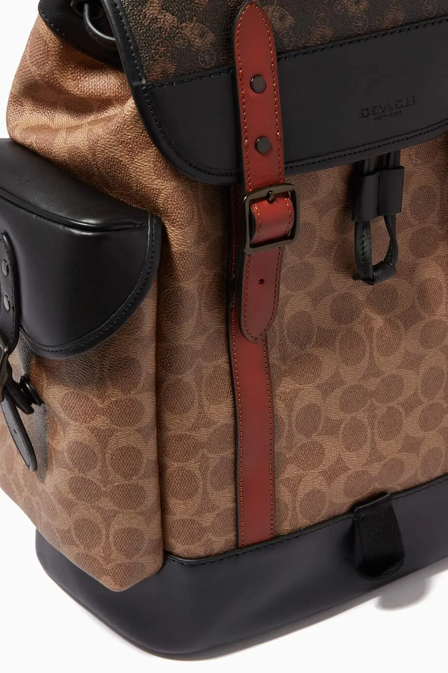 Coach Hitch Backpack in Signature Canvas with Horse & Carriage Print