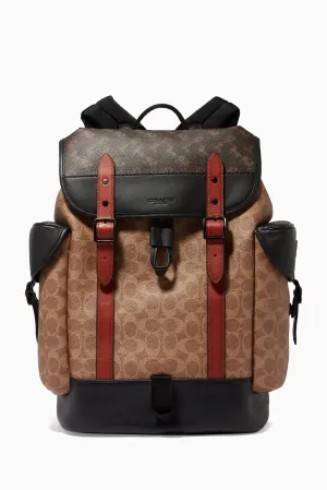 Coach Hitch Backpack in Signature Canvas with Horse & Carriage Print
