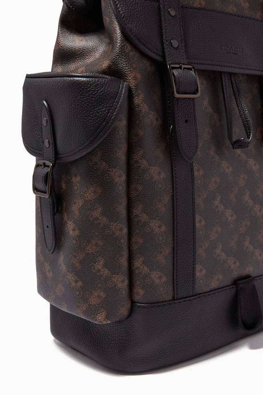 Coach Hitch Backpack in Signature Canvas with Horse & Carriage Print