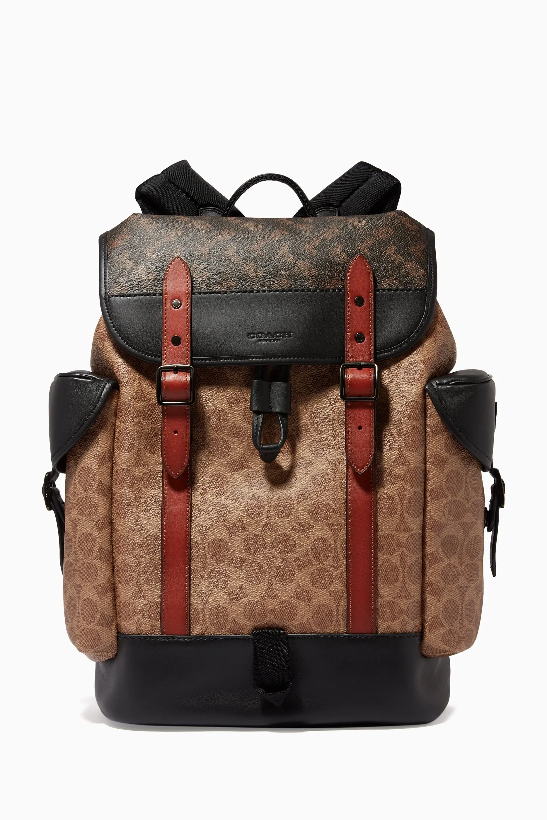 Coach Hitch Backpack in Signature Canvas with Horse & Carriage Print