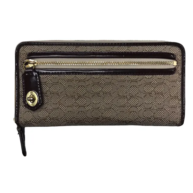 Coach Signature Brown Wallet