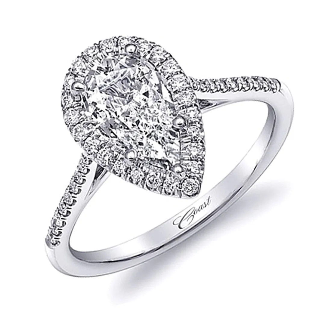 Coast Halo Diamond Engagement Ring