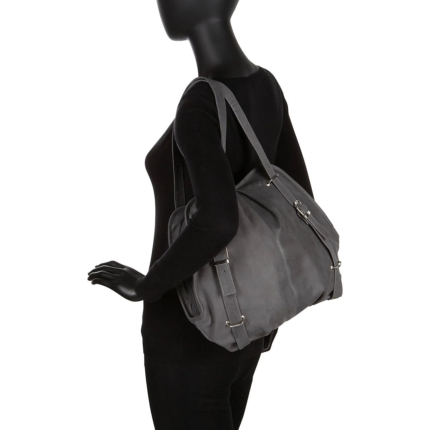 CONVERTIBLE BUCKLE BACKPACK/SHOULDER BAG