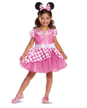 Cosplay Disney Pink Minnie Mouse Girls Costume