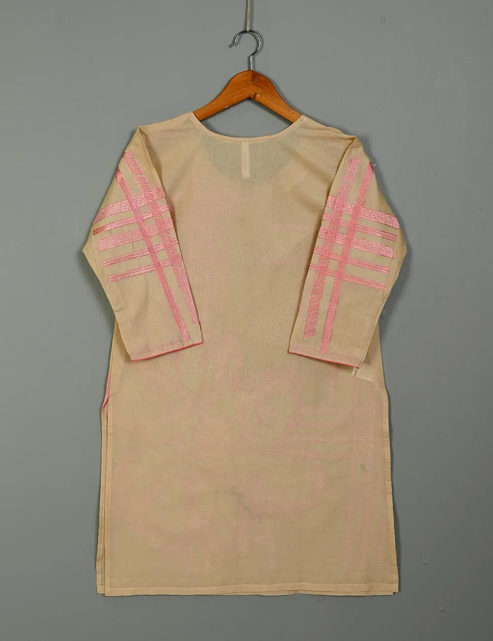 Cotton Jacquard Stitched Kurti - Dianthus (TS-002G-Skin)