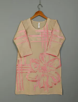 Cotton Jacquard Stitched Kurti - Dianthus (TS-002G-Skin)