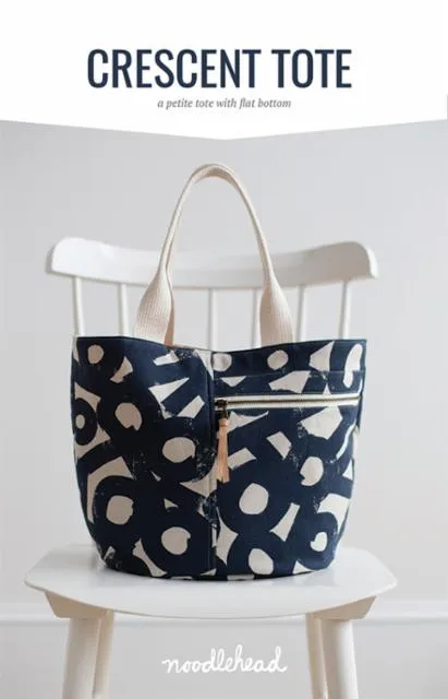 Crescent Tote Pattern by Anna Graham aka Noodlehead