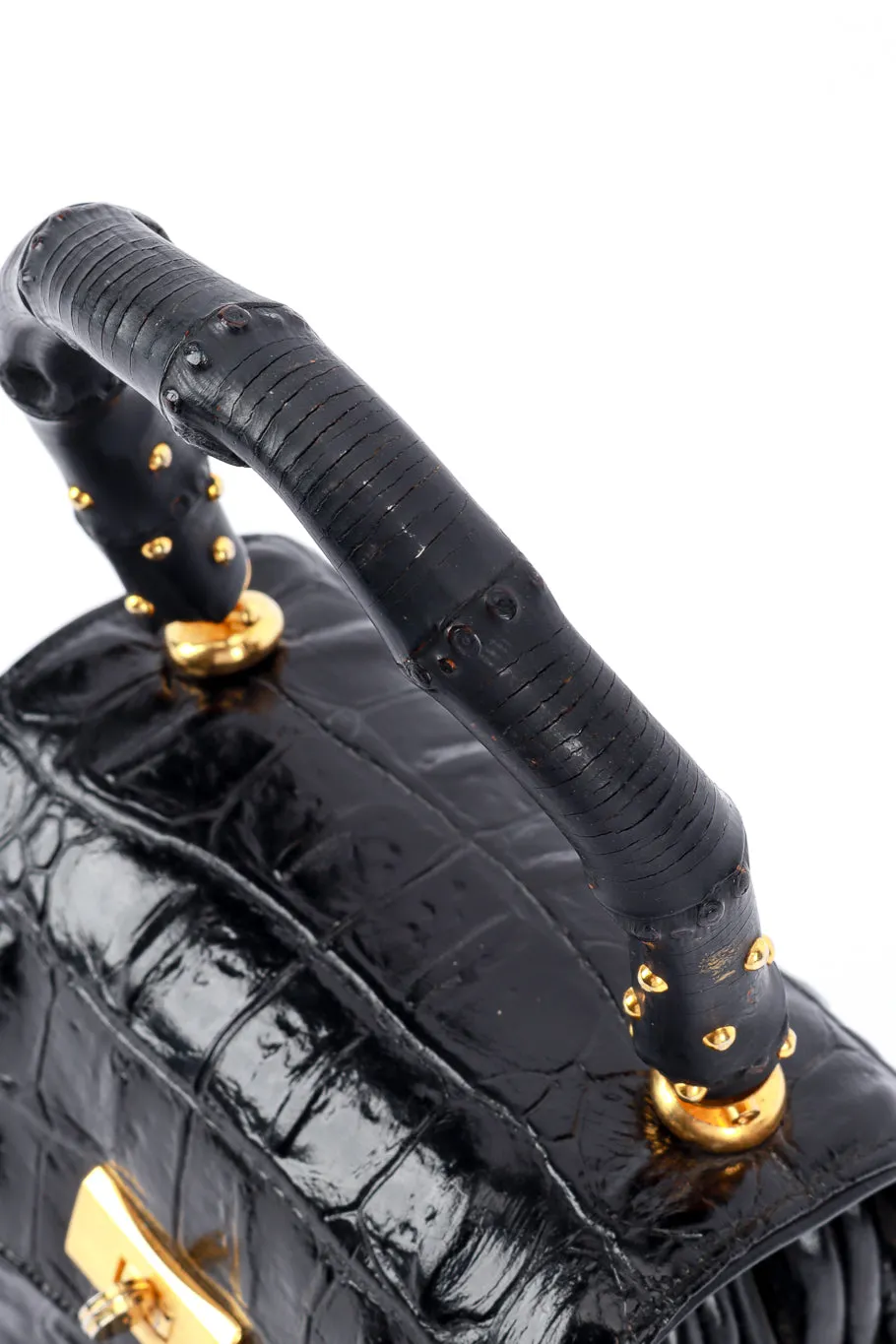 Crocodile Accordion Handbag