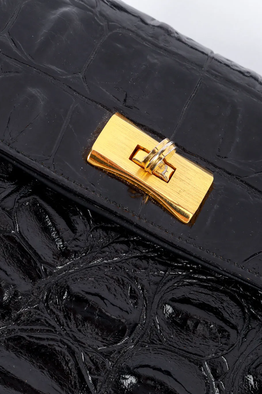 Crocodile Accordion Handbag