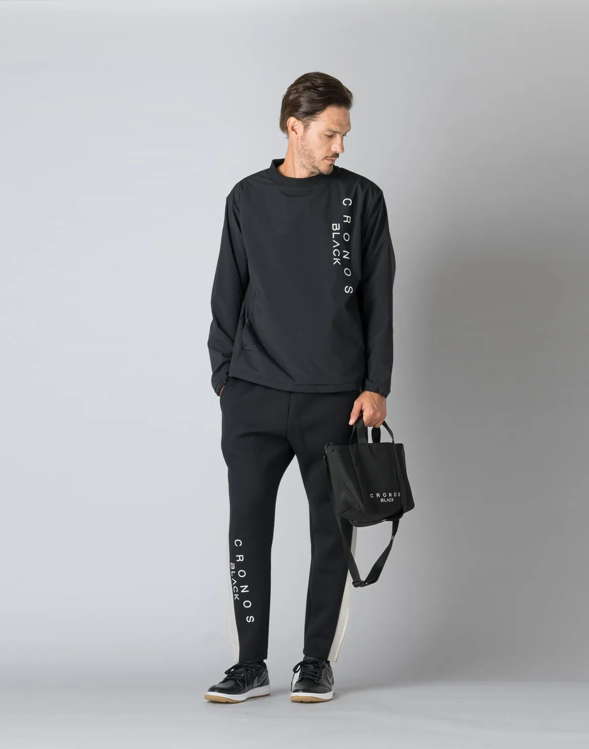 CRONOS BLACK TOTE BAG【BLACK】