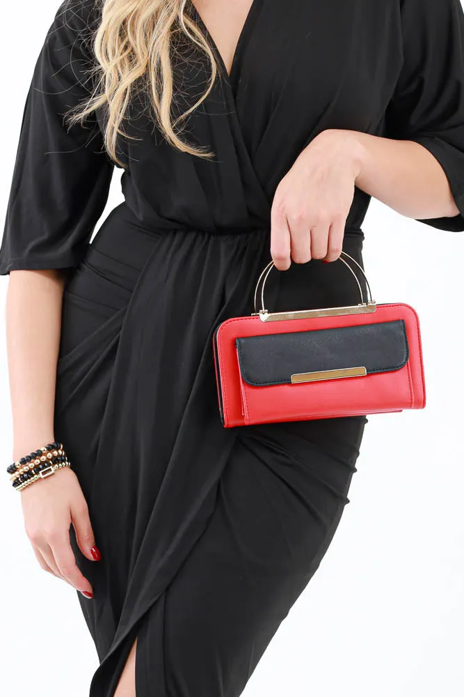Crossbody Clutch Wallet Bag -White