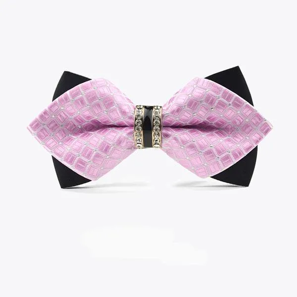 Crystal Metal Tiered Butterfly Knot Bow-tie