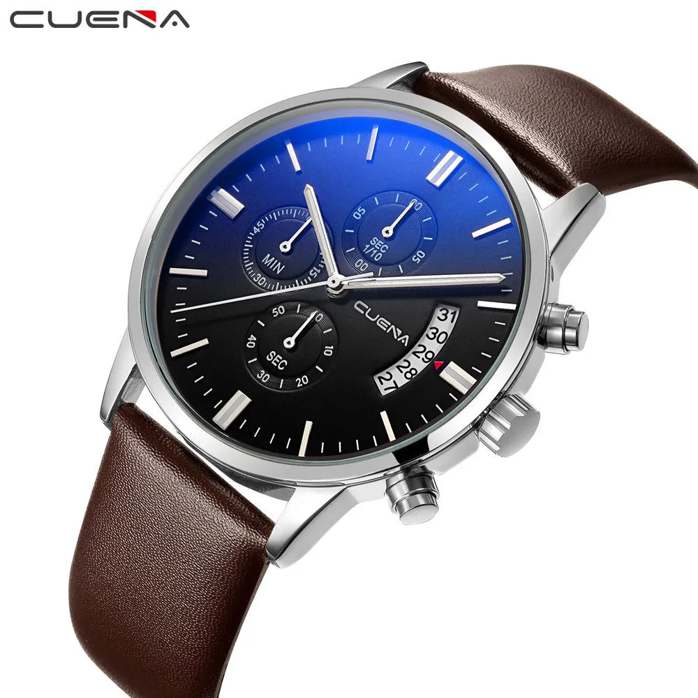 CUENA Casual Analog Mens Wristwatch