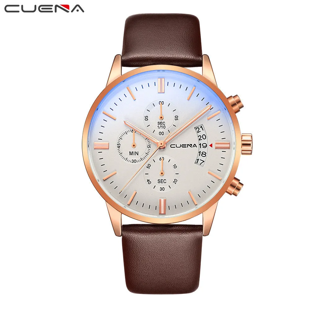 CUENA Casual Analog Mens Wristwatch