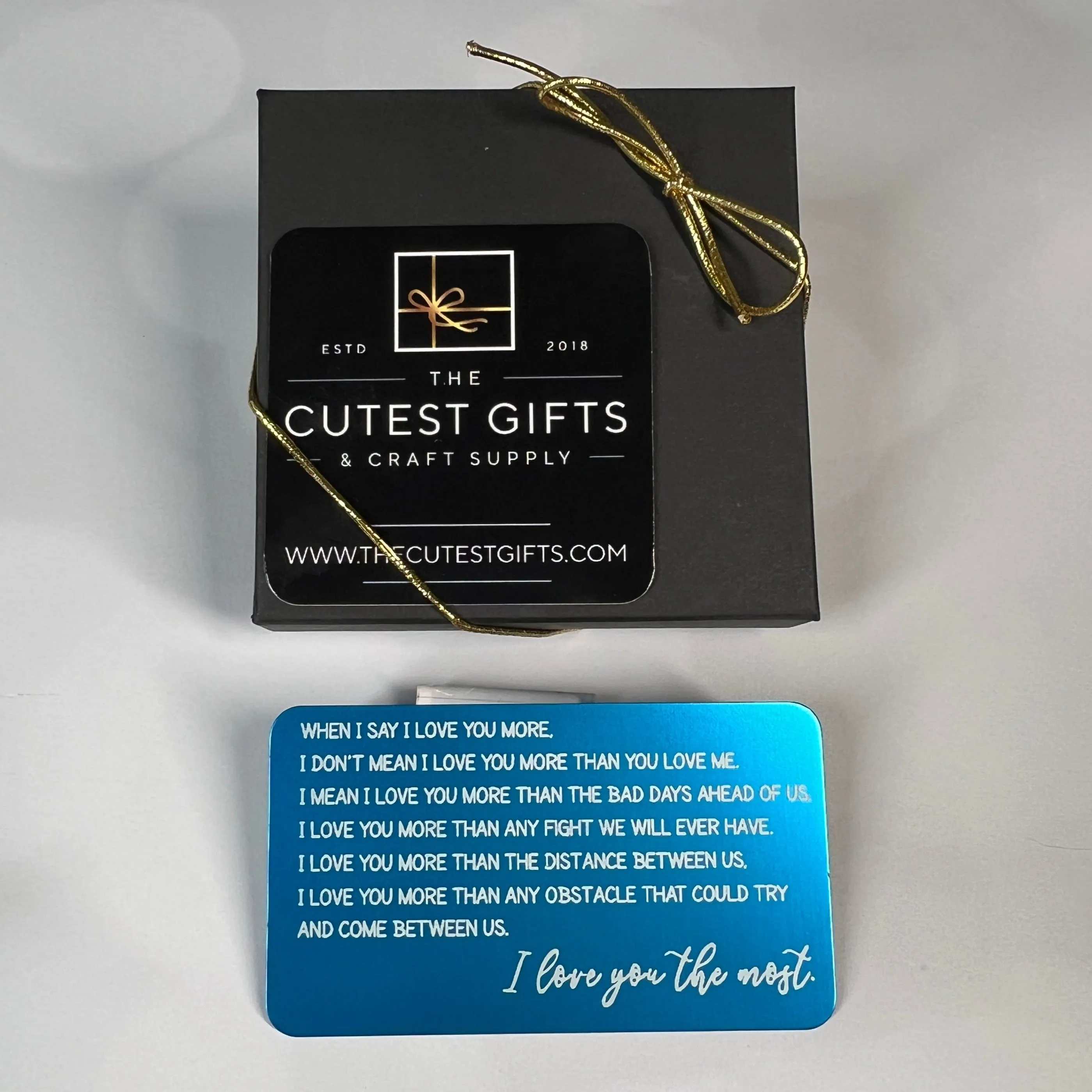 Custom Metal Engraved Photo Wallet Insert with Your Text on the Back