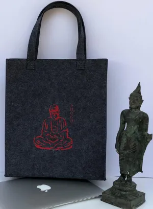 Customized Dark Grey Handbag  Meditation Collection