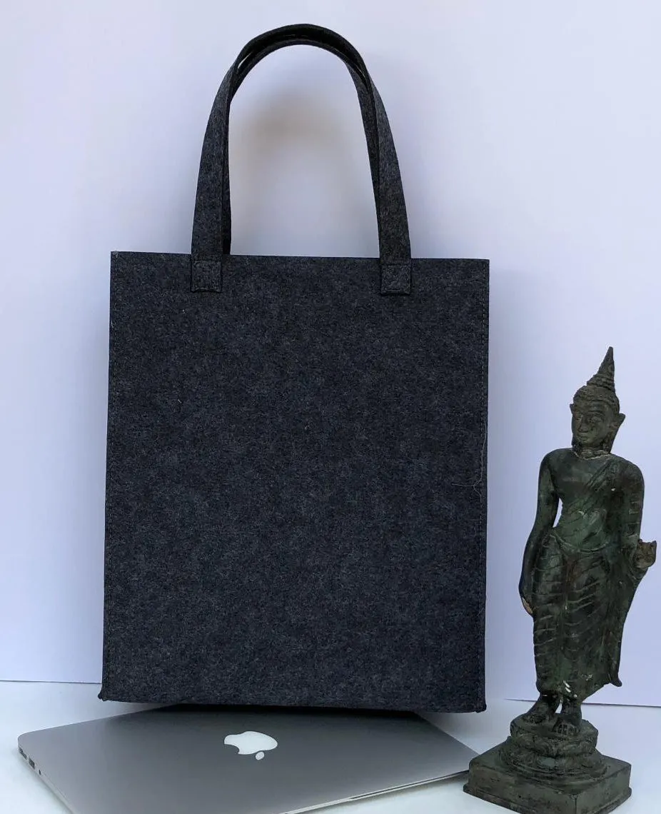 Customized Dark Grey Handbag  Meditation Collection