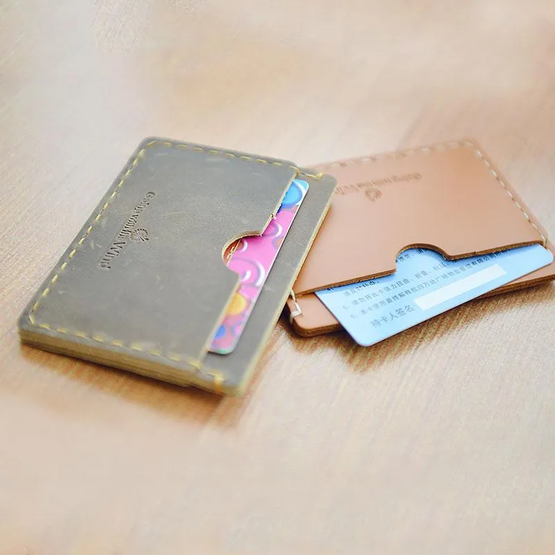 CUTE PERSONALIZED Women Card Holder Pouch HANDMADE LEATHER MONOGRAMMED GIFT CUSTOM Card Wallet Holder