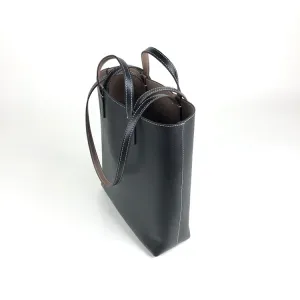 Cute Womens Gray&White Leather Shoulder Tote Bag Best Tote Handbag Shopper Bag Purse for Ladies