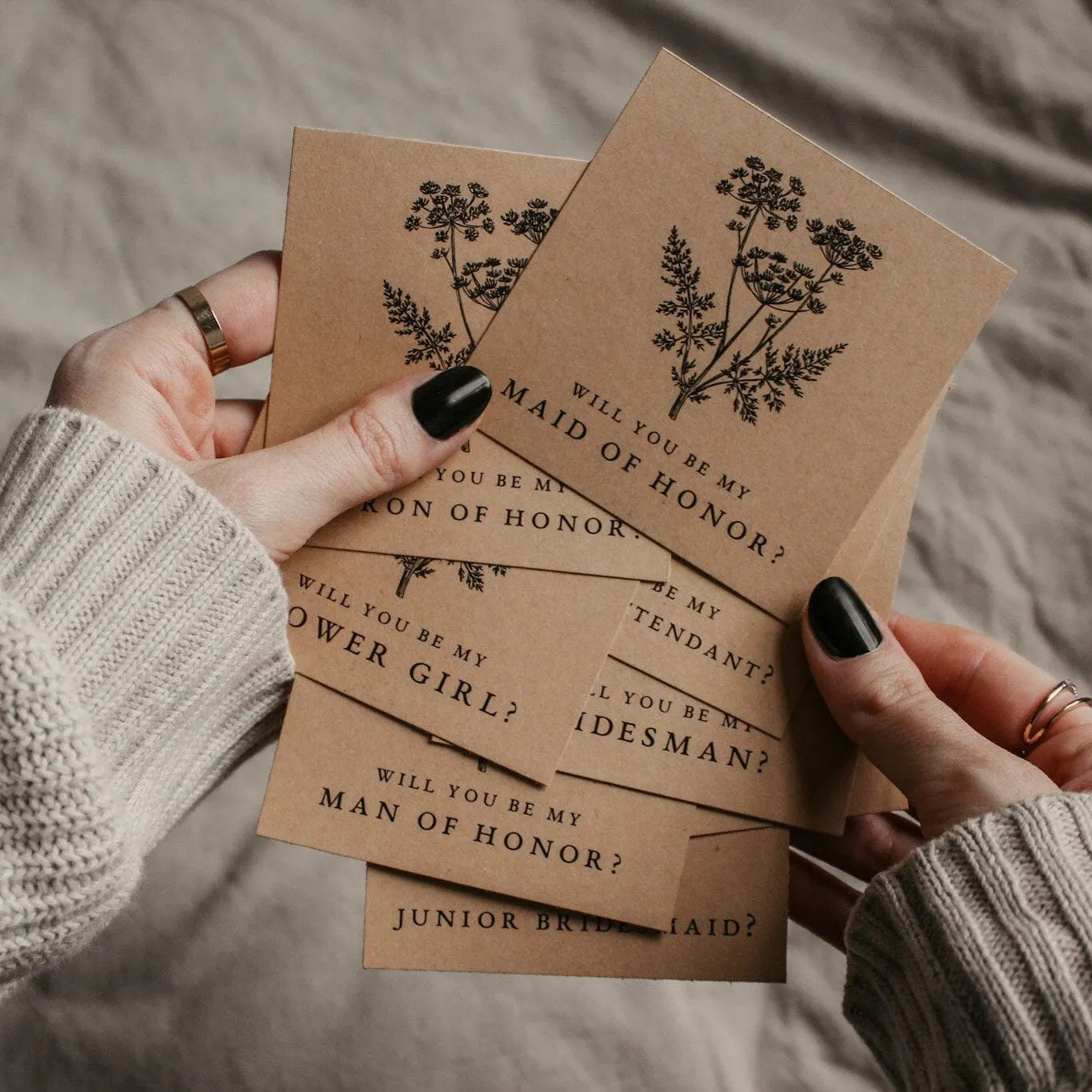 Dark Academia Bridesmaid Proposal Gift Box - The Matcha