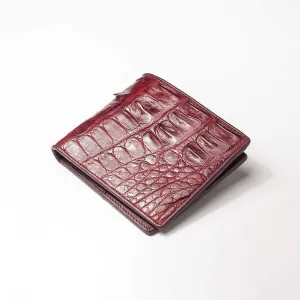 Dark Brown Backbone Crocodile Wallet