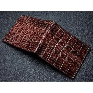 Dark Brown Big Tail Crocodile Wallet