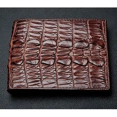 Dark Brown Big Tail Crocodile Wallet
