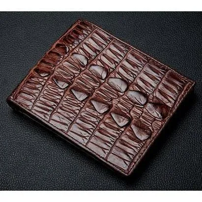 Dark Brown Big Tail Crocodile Wallet