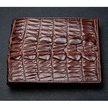 Dark Brown Big Tail Crocodile Wallet