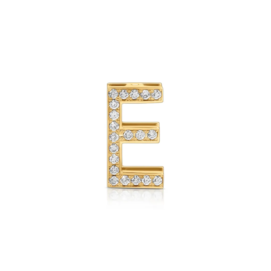 Diamond Initial Bag Charm