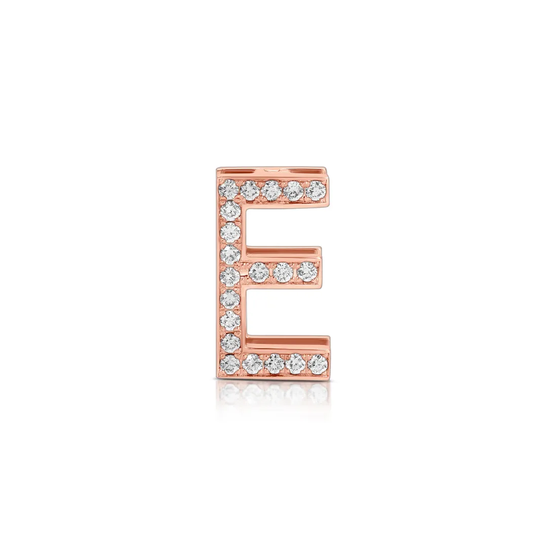 Diamond Initial Bag Charm