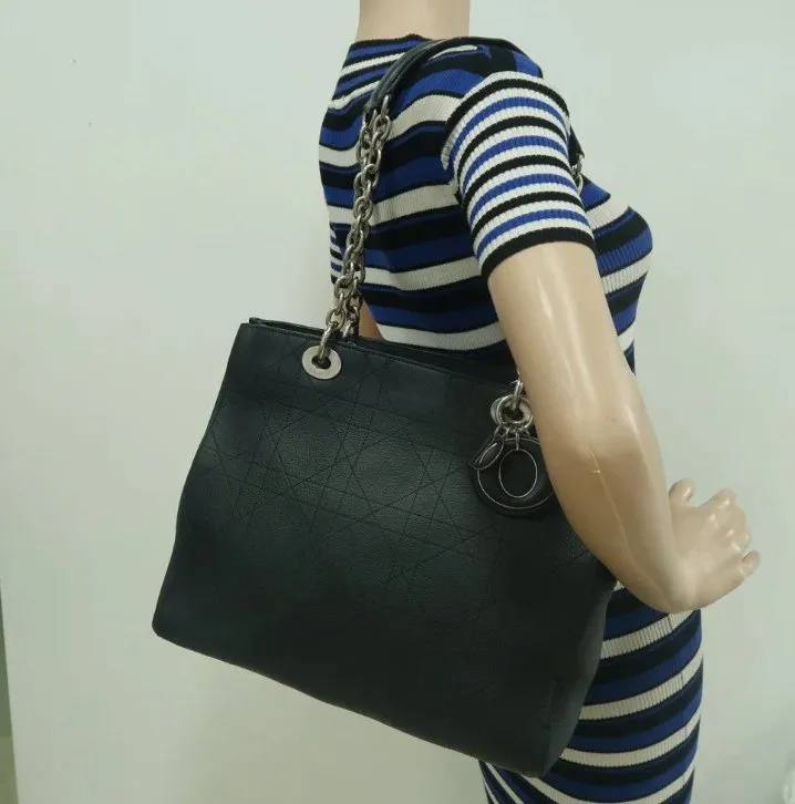 Dior Black Leather Shoulder Bag