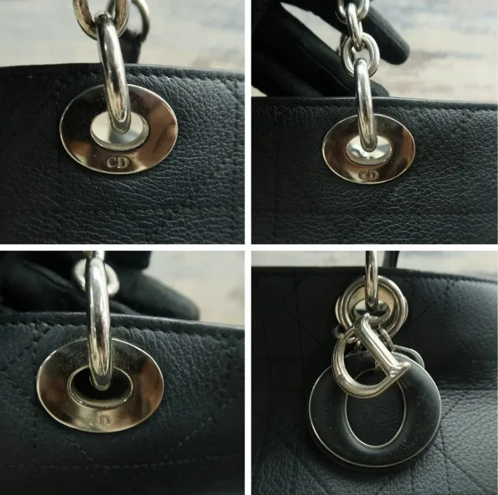 Dior Black Leather Shoulder Bag