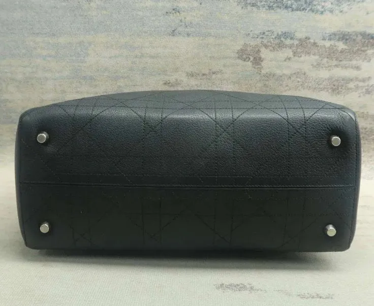 Dior Black Leather Shoulder Bag