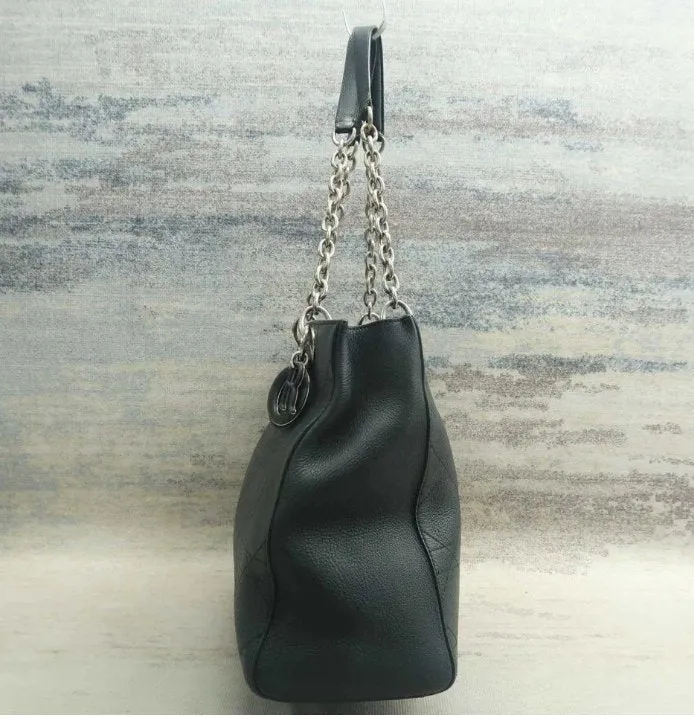 Dior Black Leather Shoulder Bag
