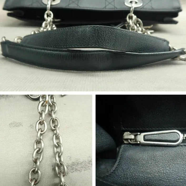 Dior Black Leather Shoulder Bag