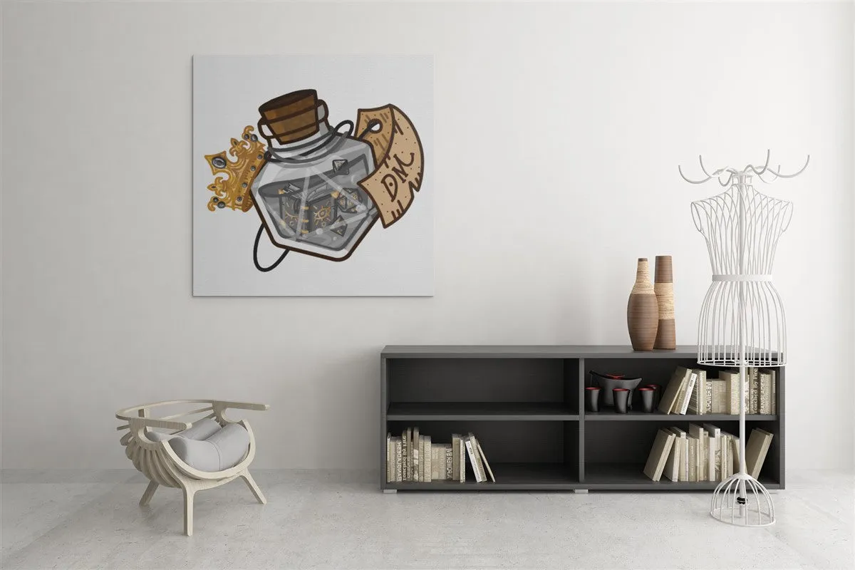 DM Potion Bottle Gallery Canvas Art Print