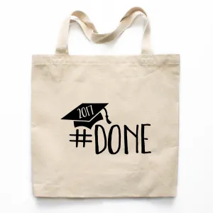 #Done Graduation Canvas Tote Bag