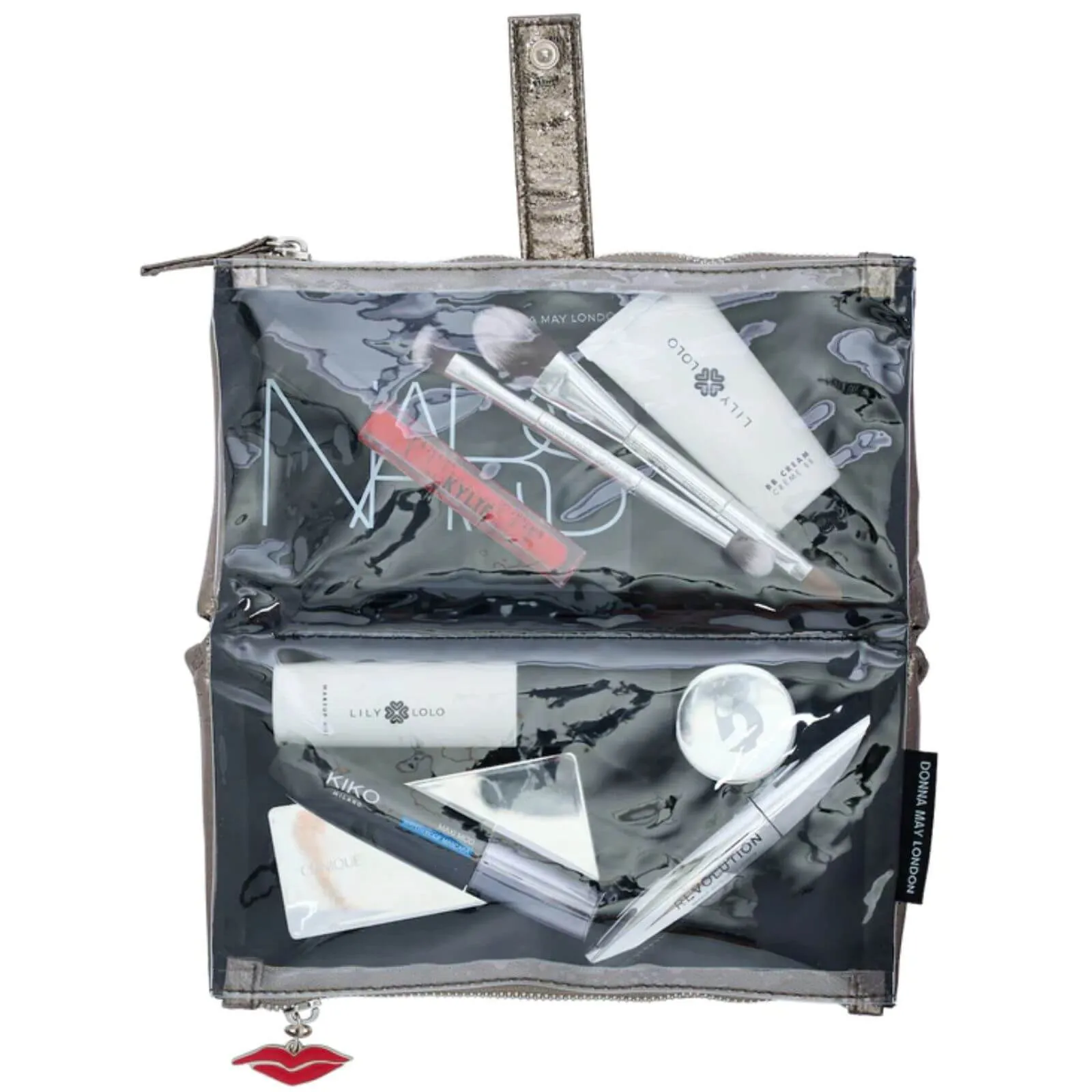 Donna May Metallic Travel Bag - Graphite