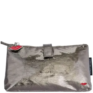 Donna May Metallic Travel Bag - Graphite