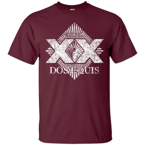 Dos Equis XX Lager Beer T-Shirt Custom Designed Worn Label Pattern