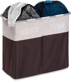 DOUBLE FRAME HAMPER-LIGHT/DARK