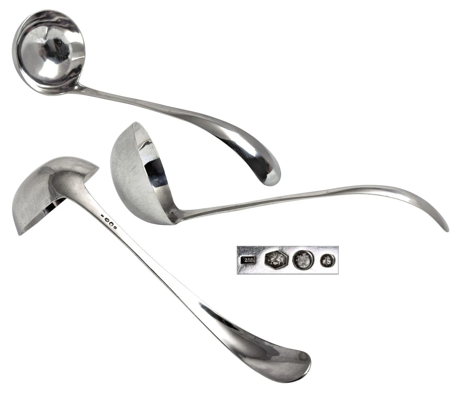 Dutch silver ladle