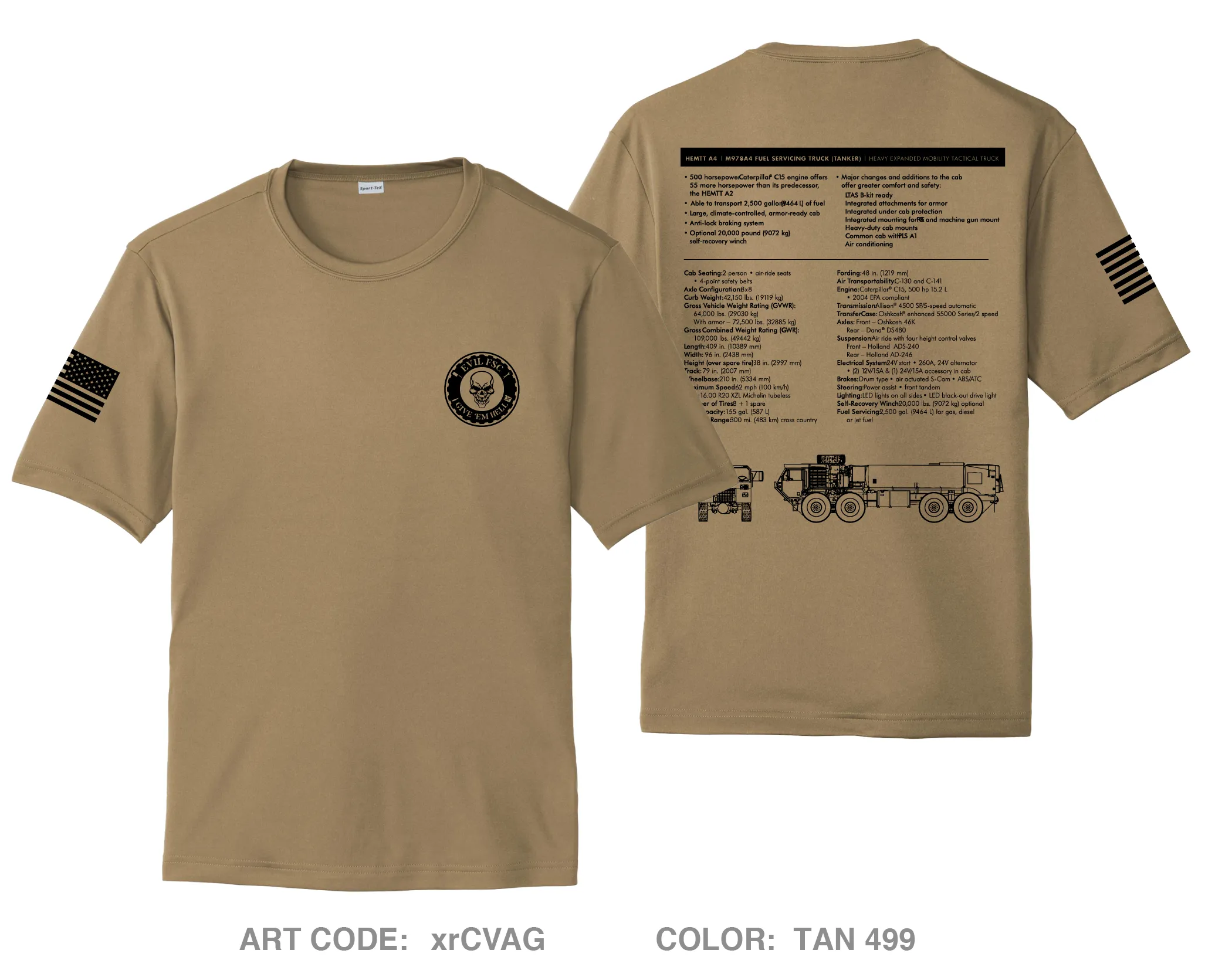 E Co FSC, 2BEB, 3ABCT Hi-Tech Performance Unisex SS Tee - xrCVAG