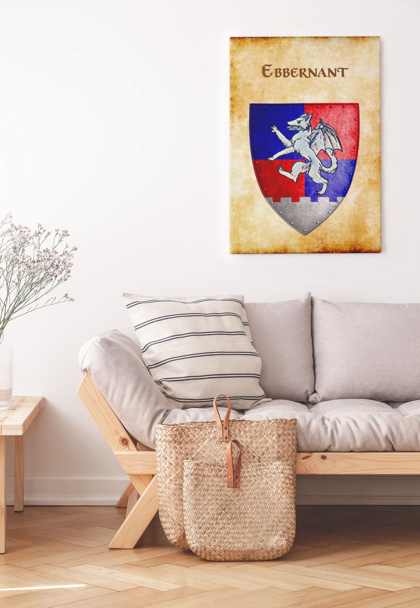 Ebbernant Heraldry of Greyhawk Anna Meyer Cartography Canvas Art Print