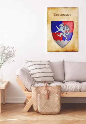 Ebbernant Heraldry of Greyhawk Anna Meyer Cartography Canvas Art Print